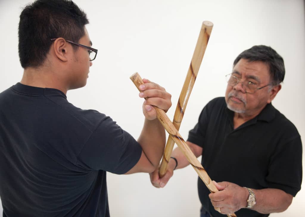 two men practicing balintawak: the future of the art