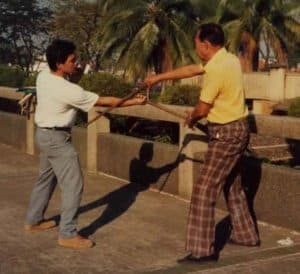Romy Macapagal teaching martial arts