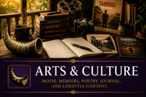 Books, journals, film, memoir, and creative writing representing storytelling, cultural expression, publishing, and artistic exploration.